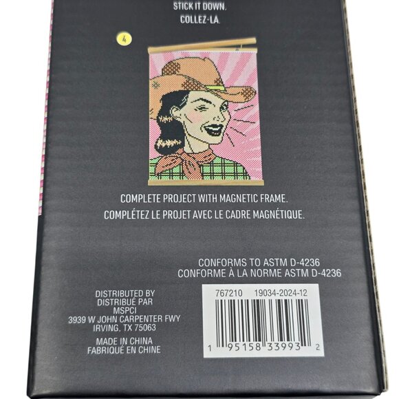 🎀 Cowgirl Diamond Art Kit 11" x 14" w. Magnetic Frame NEW - Picture 10 of 10